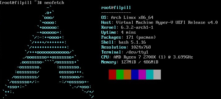 Arch Linux Neofetch