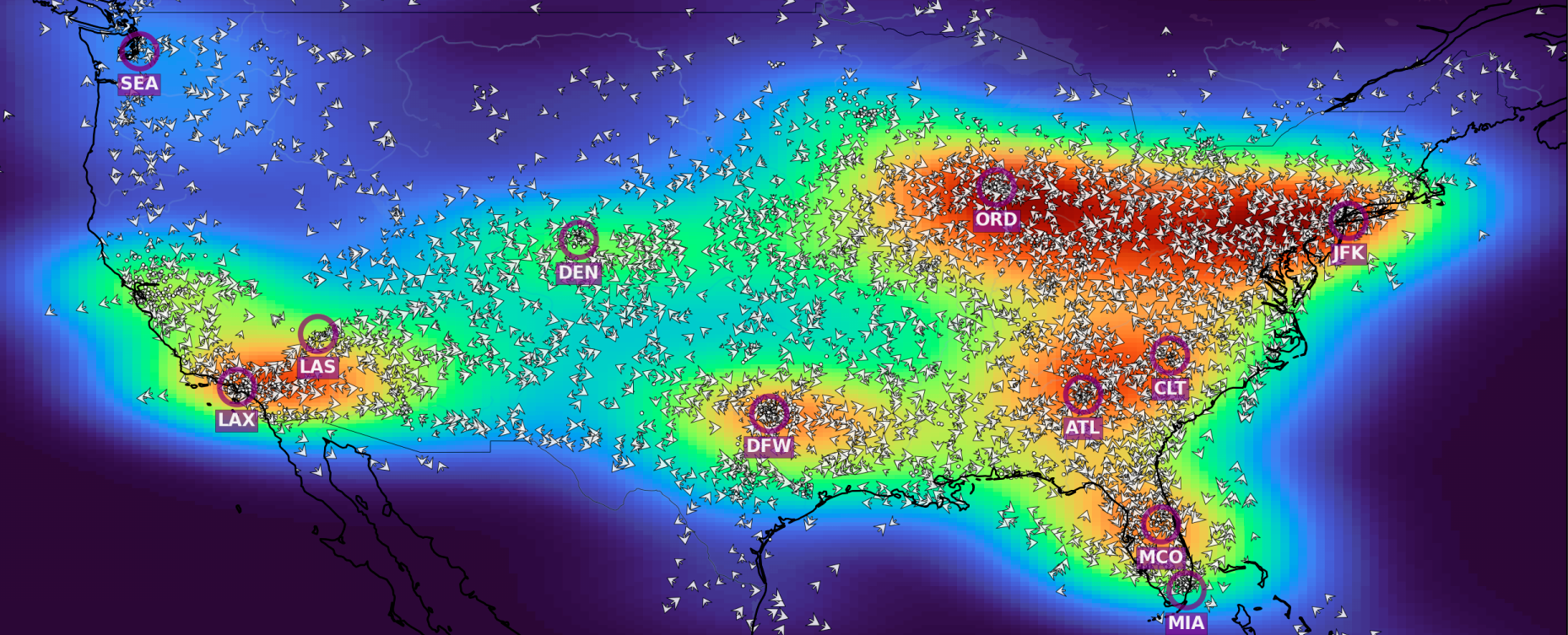 Gaussian Quiver Plot Airspace